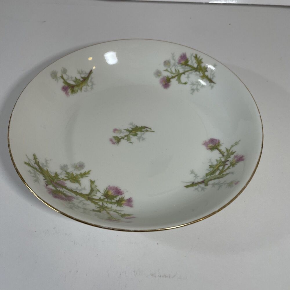 Limoges Pink Thistle 7 1/2” Salad Plate